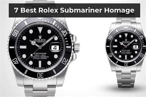 rolex sub homage watches|best rolex submariner homage watch.